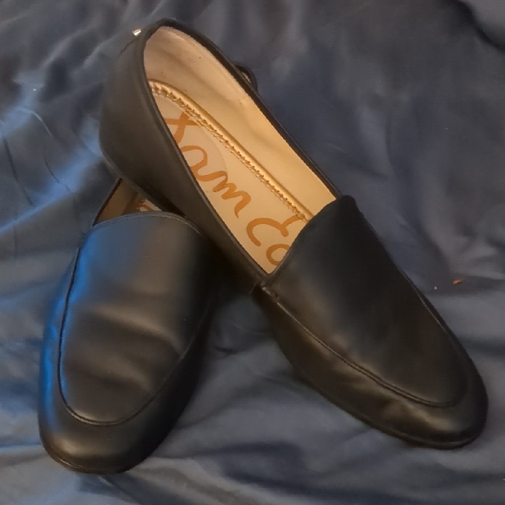 Sam Edelman Black Leather Loafers Flats